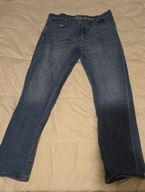 George Men's Straight Jeans in Medium Blue Wash